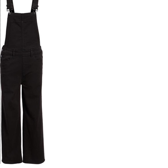 PAIGE Nellie Black Denim Overalls NWOT - Picture 3 of 14